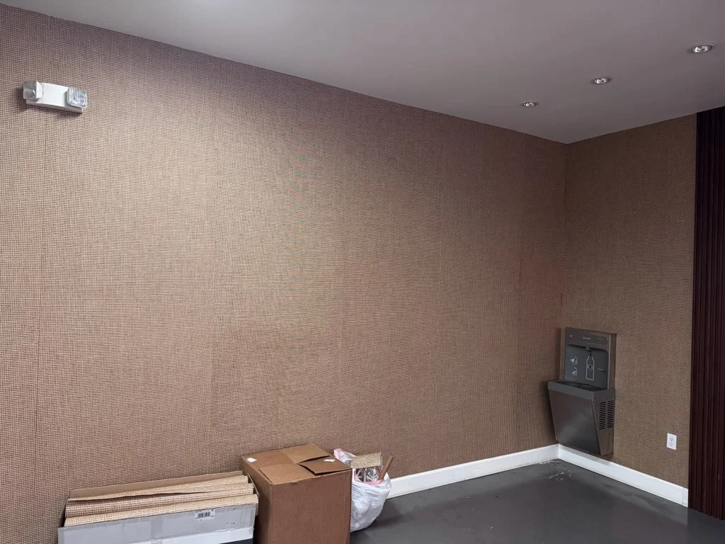 Residential wallpaper installation in Los Angeles bedroom